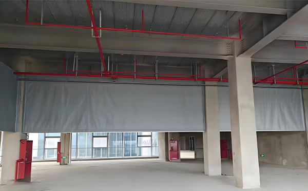 玉树防火布挡烟垂壁